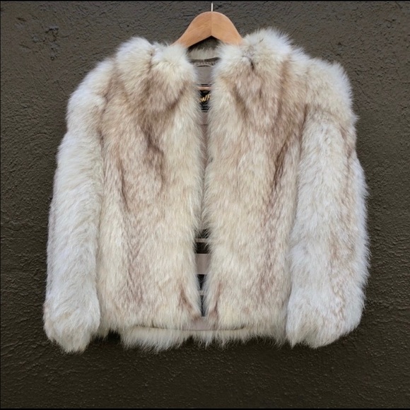 Vintage Jackets & Blazers - Vintage fox fur cropped coat